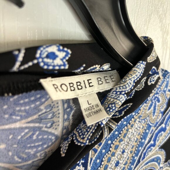 Robbie Bee Womens Long Sleeve Shift Dress Navy/Blush Floral Size 10 NEW - Picture 2 of 3